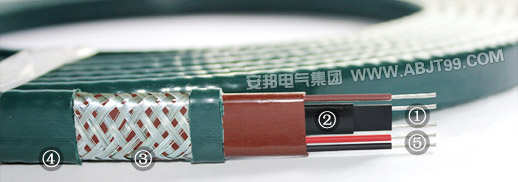 石油行業專用油井電伴熱帶結構圖