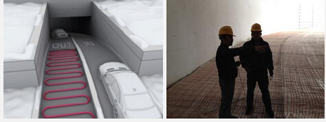 地下停車場坡道融雪電伴熱帶方案研究(圖1)